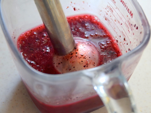 ブルーベリーとチアシードのスムージー㈫