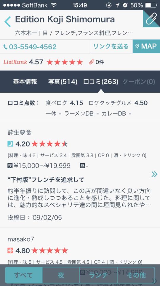 リストラン_口コミ