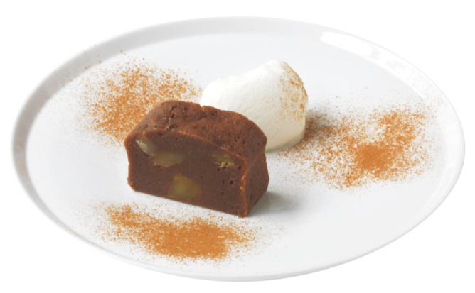 トラヤカフェ秋限定スイーツ_和栗とチョコレートのフォンダン