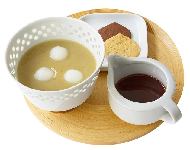 トラヤカフェ秋限定スイーツ_和栗の葛汁粉