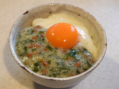 めかぶ納豆ととろろのどんぶり㈬