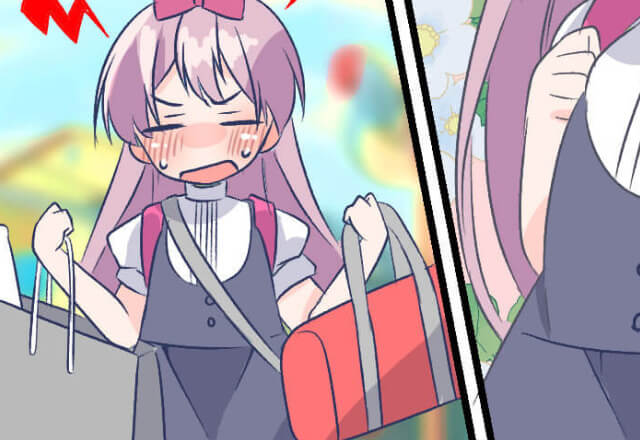 『重すぎるよ～！』重い荷物を持って下校していた小学生の娘…⇒耐えきれなくなって【信じられない方法】で解決…？