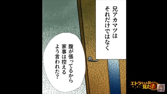 妊娠後期『お腹が張ってるから家事は控えて』無理せず過ごすつもりが⇒兄の『呆れる一言』が原因で、嫁は病院送り…！？【漫画】