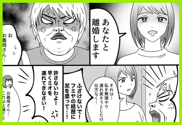 離婚した嫁の元へ…モンペ義母が怒鳴り込み。だが直後、嫁「これ以上騒ぐと…」義母を黙らせた“巧みな計画”とは⇒【義母に悩んだときの対処法】