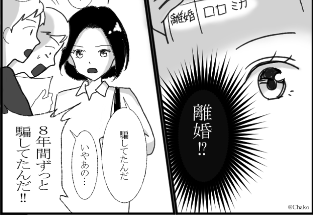 離婚直前で夫が“バツイチ”だったと発覚！直後⇒8年も騙された妻の【最後の仕返し】に、夫「待ってくれ！？」