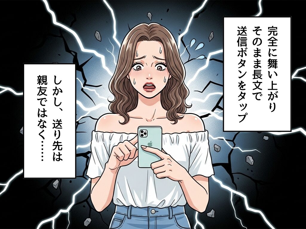 初デートは大成功！「次はいつ誘おうかな♡」親友にLINEを送ったはずが…【誤爆】が招いた結末