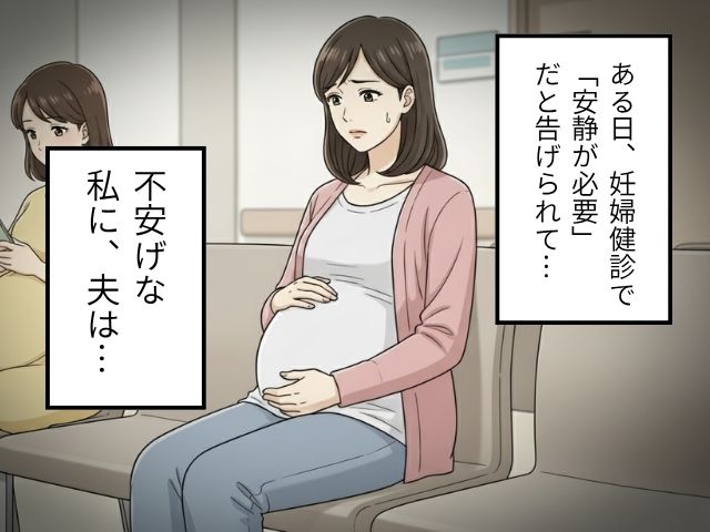 妊婦健診で【要安静】と告げられ不安な妻。しかし『ニコッ』と笑う“夫からの提案”に救われた話。