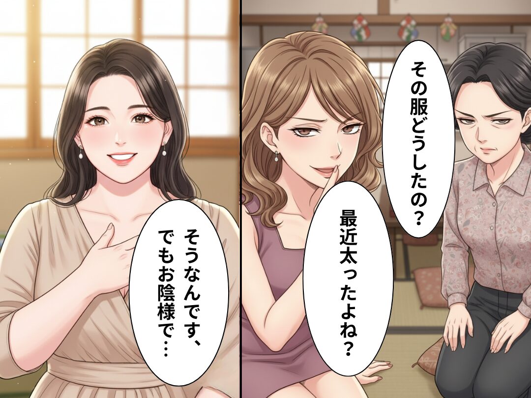 親戚の前で、義姉が嫁の体型イジリ！？しかし「お陰様で…」⇒嫁の“ユーモア”を交えた返答に…完全敗北！？