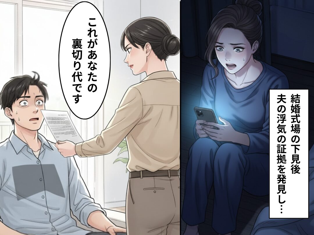 結婚式場の下見後…彼の”浮気の証拠”を発見。後日【1枚の紙】を突きつけると⇒彼の対応にドン引き！？
