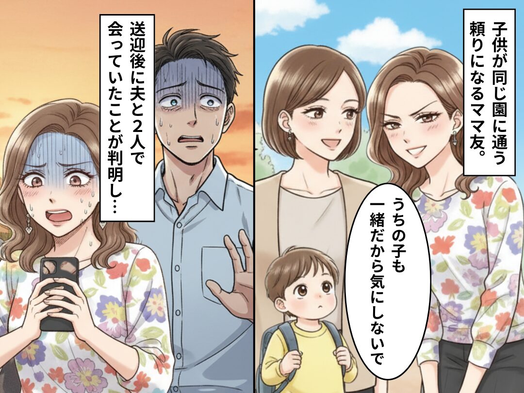 夫の【1件の浮気LINE】で”裏切り”が発覚！しかし⇒保育園で噂が広がり、夫とママ友に天罰が下る！？