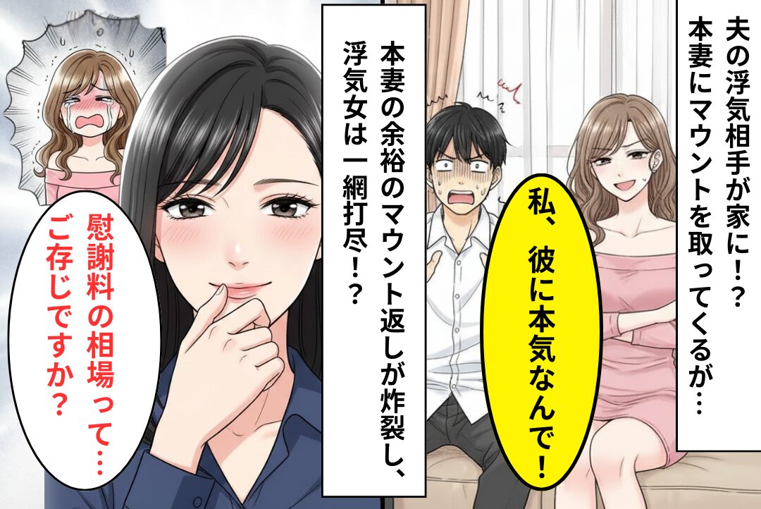 「慰謝料の相場は…」夫を奪いに家に押しかけてきた浮気女を、妻が一瞬で震え上がらせた話