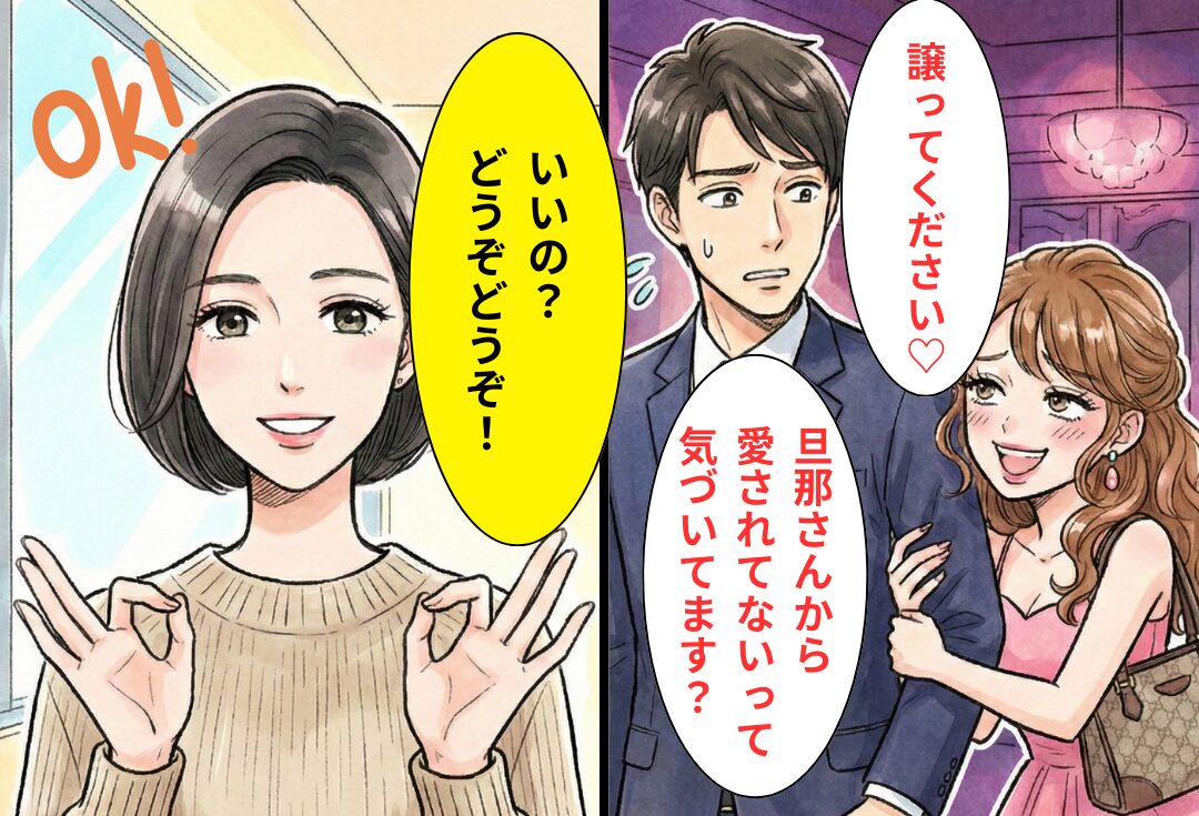浮気女「地味な奥さん（笑）旦那、譲って♡」しかし⇒妻「…いいの？」再婚した浮気女が“絶叫した”ワケ！？