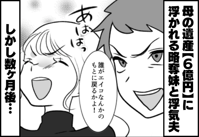 母の遺産【6億円】を餌に、夫を略奪した妹。2人で妻を嘲笑うが数ヶ月後「金が消えた！」⇒まさかの事態に大慌て！？