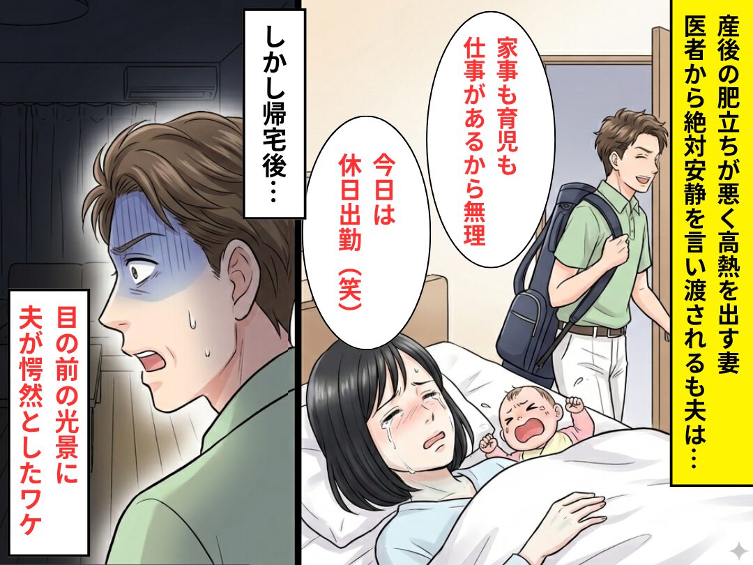 寝たきりの妻と赤ちゃんを“放置”し、出かけた夫。しかし帰宅後⇒目の前の光景に…夫が愕然とした【ワケ】
