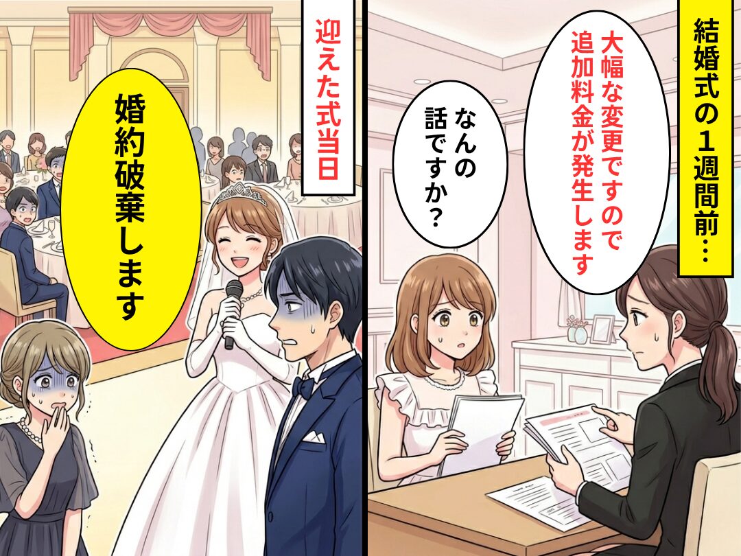 結婚式の1週間前…プランナー「追加料金が発生します」⇒当日、新婦が“婚約破棄”を宣言したワケ