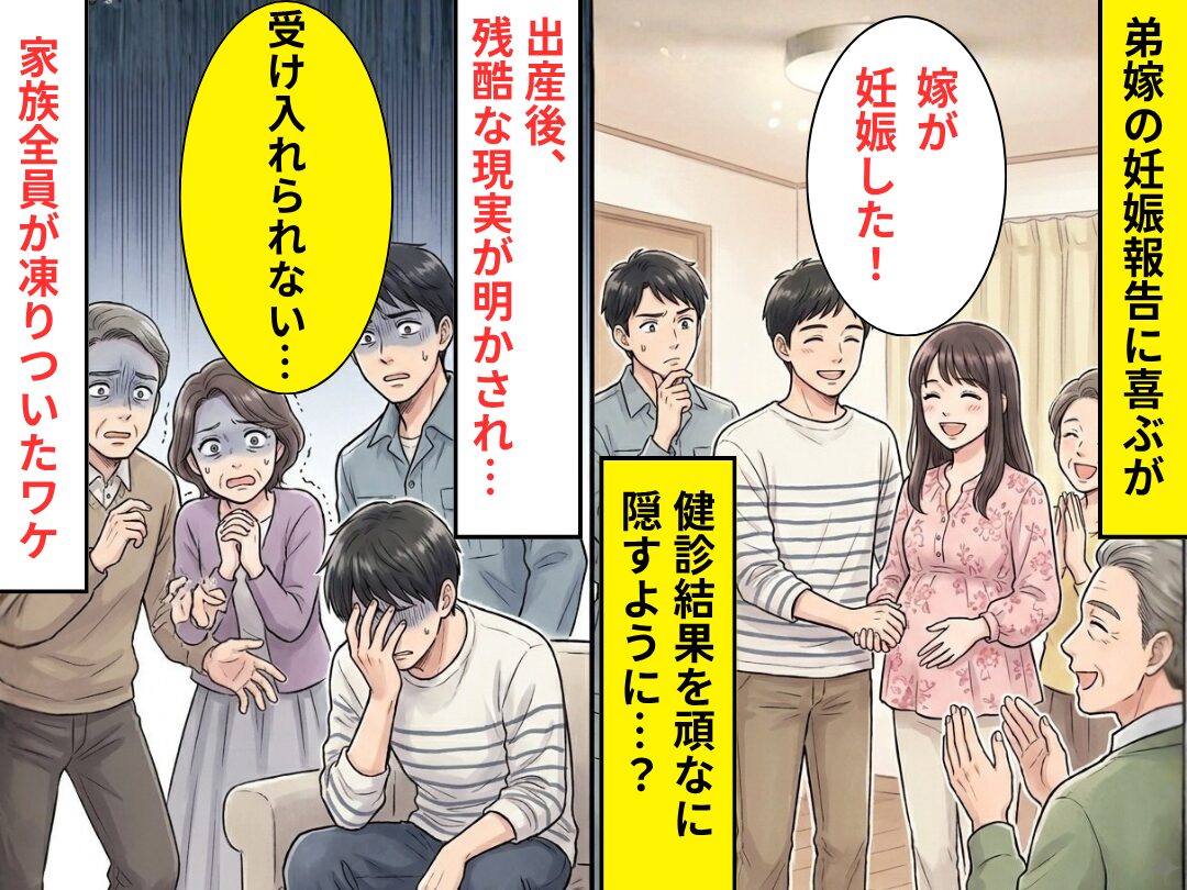 弟嫁の妊娠報告に喜ぶが【健診結果】を隠したがる…？出産後⇒「受け入れられない…」残酷な現実に、家族全員が凍りいた話