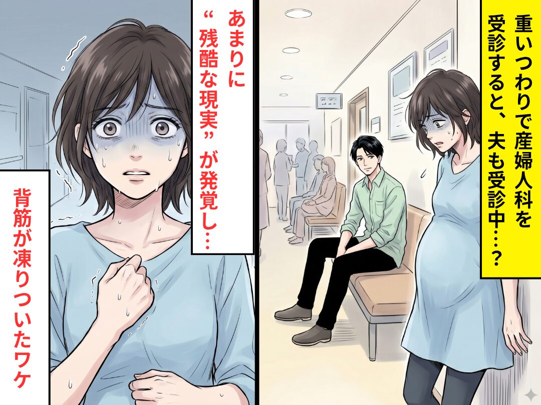 重いつわりで産婦人科を受診すると、夫も受診中…？⇒あまりに“残酷な現実”が発覚し…背筋が凍りついた話