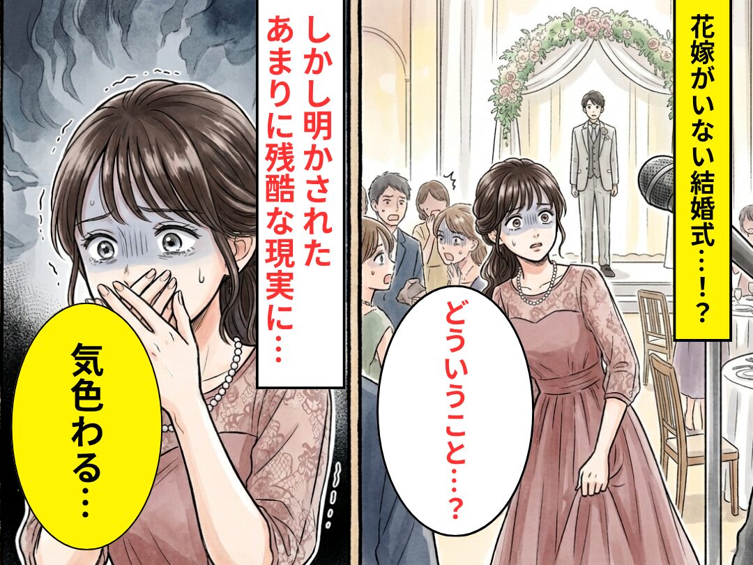 花嫁がいない結婚式に…列席者「どういうこと？」⇒明かされた“あまりに残酷な現実”に「気色わる…」