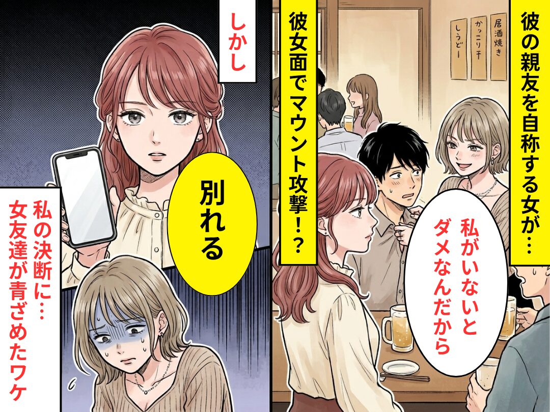 彼の“親友を自称”する女「私がいないとダメなんだから」⇒「別れる」私の決断に…“女友達が”青ざめたワケ！？