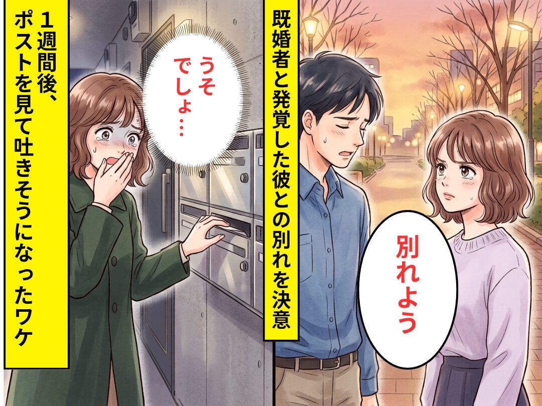 【既婚者だった彼】と別れたあと…ストーカー化した！？数日後⇒ポストに届いた【あるモノ】を見て吐きそうになったワケ