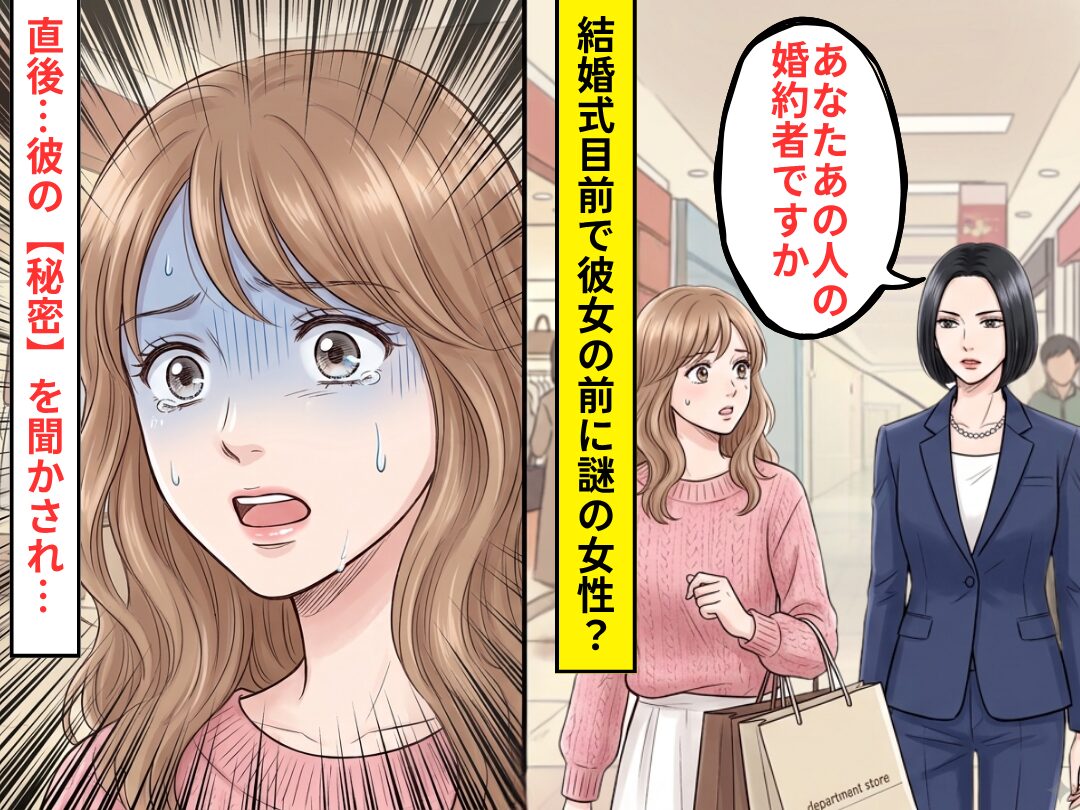 結婚式目前…女性「あなたあの人の婚約者ですか？」⇒目の前に現れた女性から【彼の恐ろしい秘密】を聞かされ…「えっ」