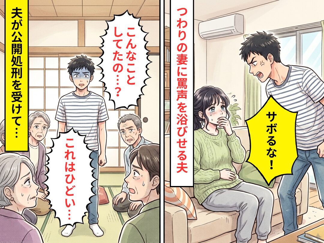 つわりのひどい妻に罵声を浴びせる夫。だが⇒「これはひどい…」「こんなことしてたの…？」公開処刑された話