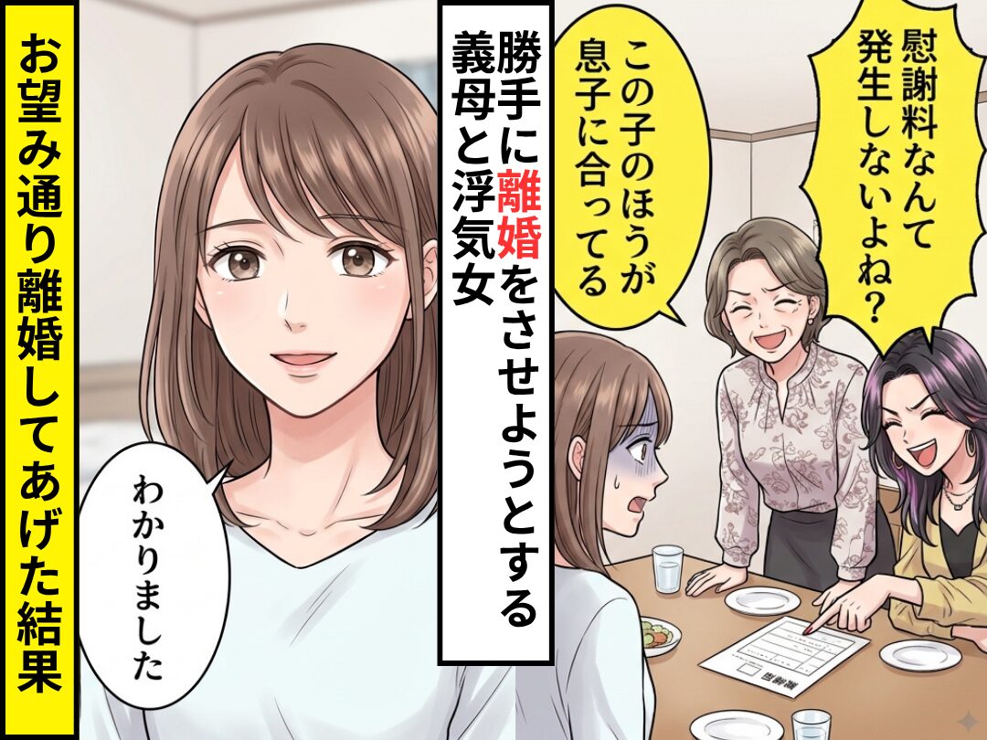 勝手に妻を名乗った挙句…「慰謝料なんて発生しない」離婚させようとする浮気女！？だが⇒妻「わかりました」望み通り離婚した話