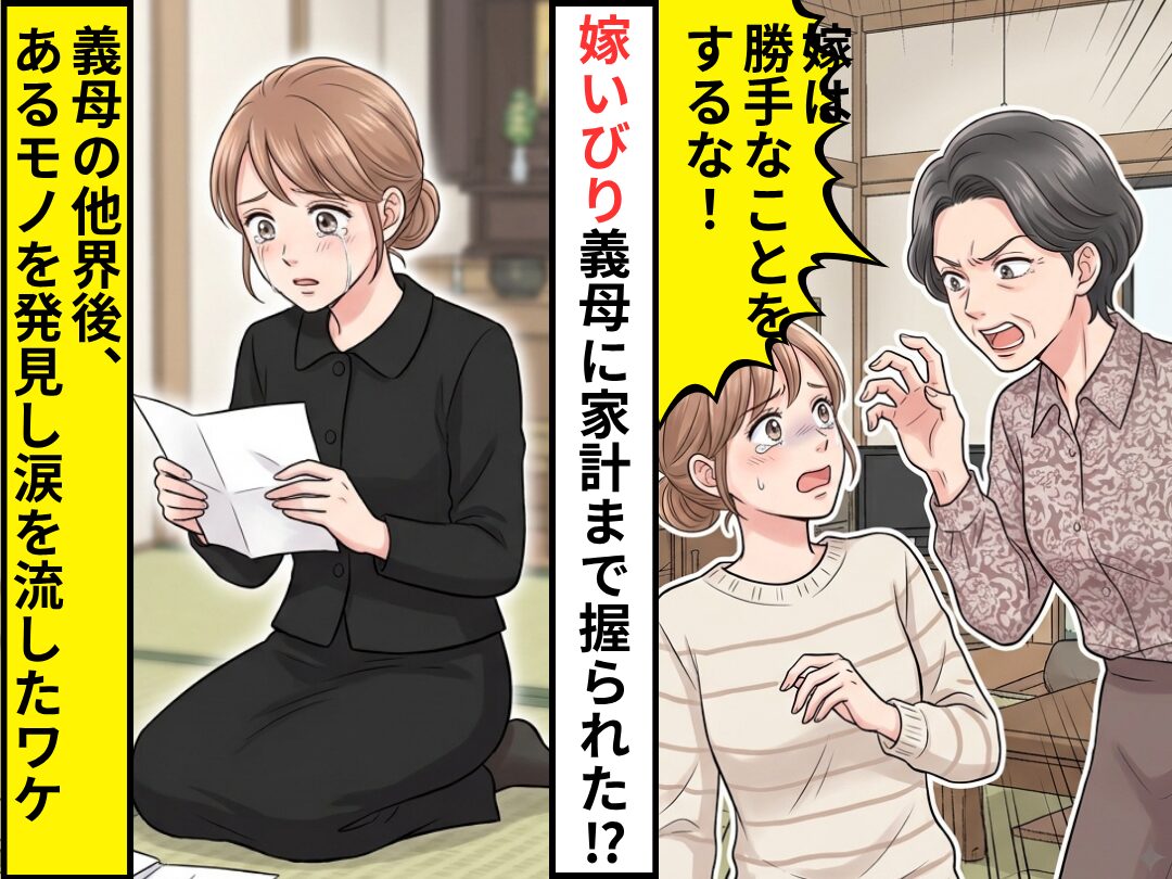 嫁いびり義母に…「嫁は勝手なことをするな！」家計まで握られた！？だが義母の他界後⇒【あるモノ】が見つかり涙を流したワケ