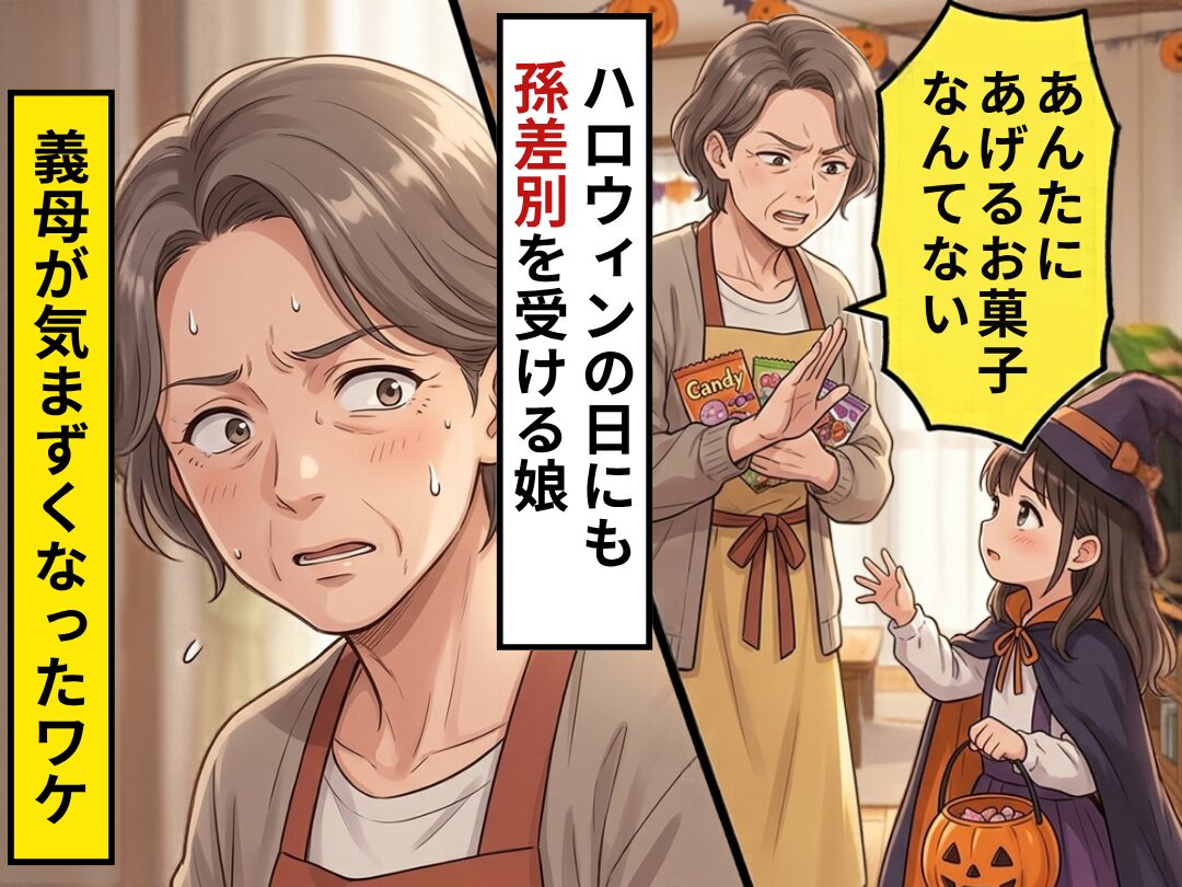 義実家でハロウィンをするも…義母「あんたにあげるお菓子はない」孫差別された！？だが直後⇒義母が気まずくなったワケ