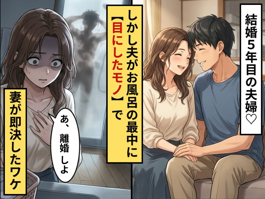 結婚5年目の夫婦♡しかし夫がお風呂の最中に【目にしたモノ】で⇒「あ、離婚しよ」妻が即決したワケ